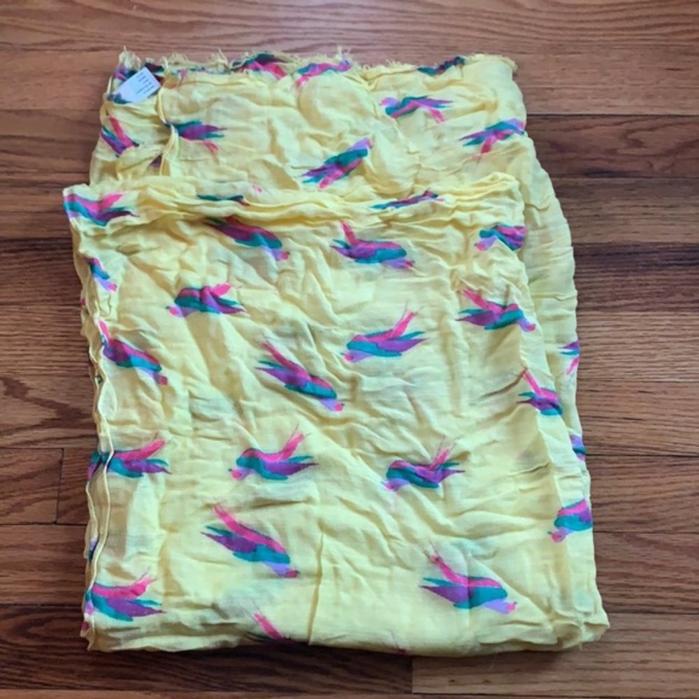 GAP Multicolor Bird Scarf/ Shawl